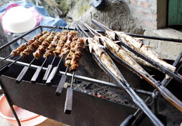 Grilled Pork and Fish in Thung Nai